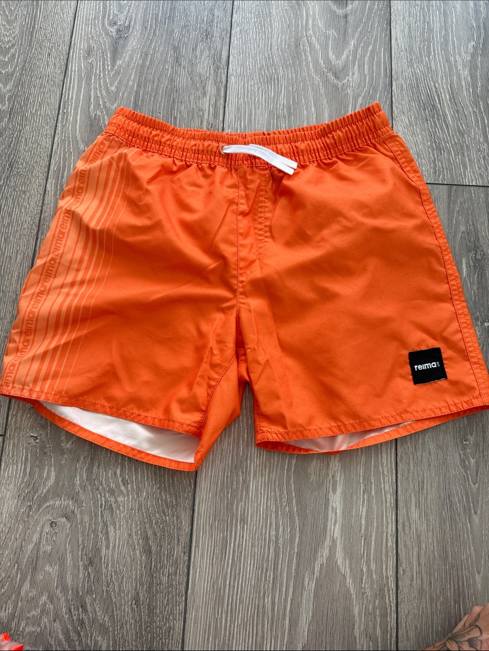 Reima Orange Kids' Swim Trunks with Drawstring Waist